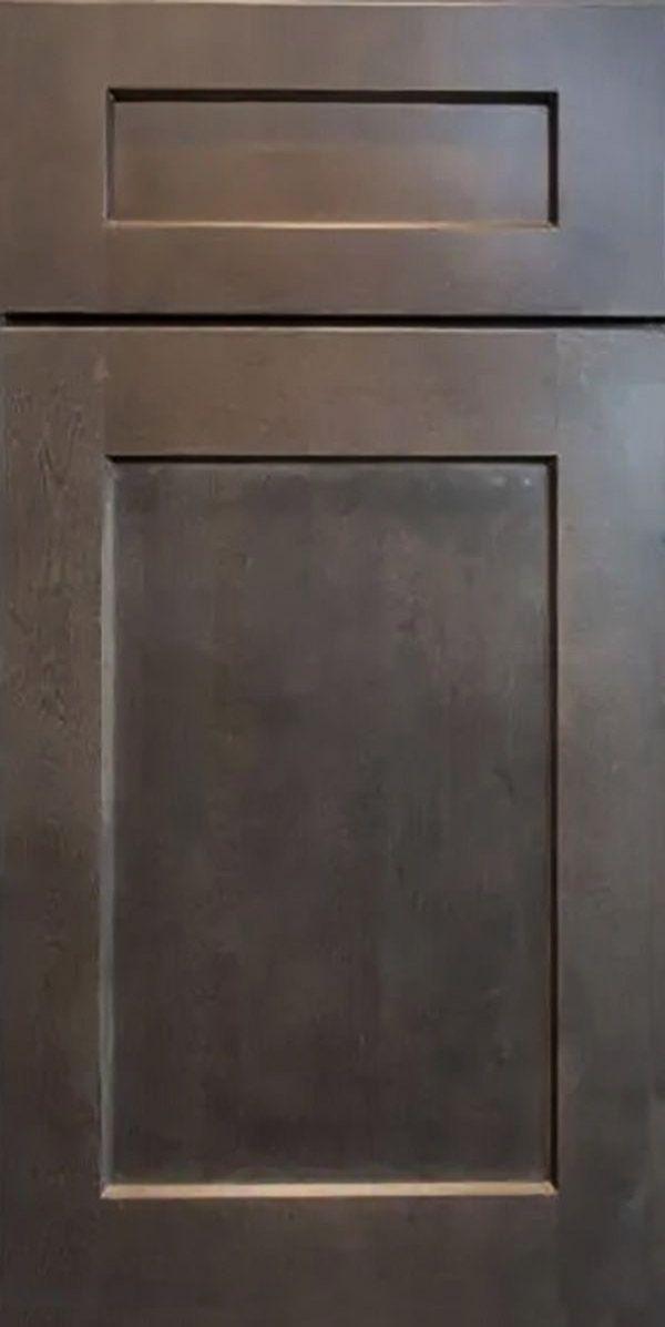 Charcoal Gray Shaker Cabinet Door