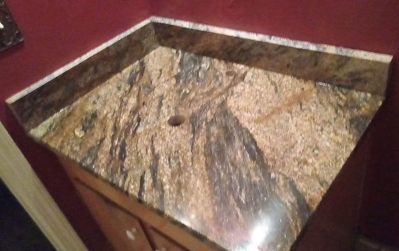 Lava Oro Granite Vanity Countertop