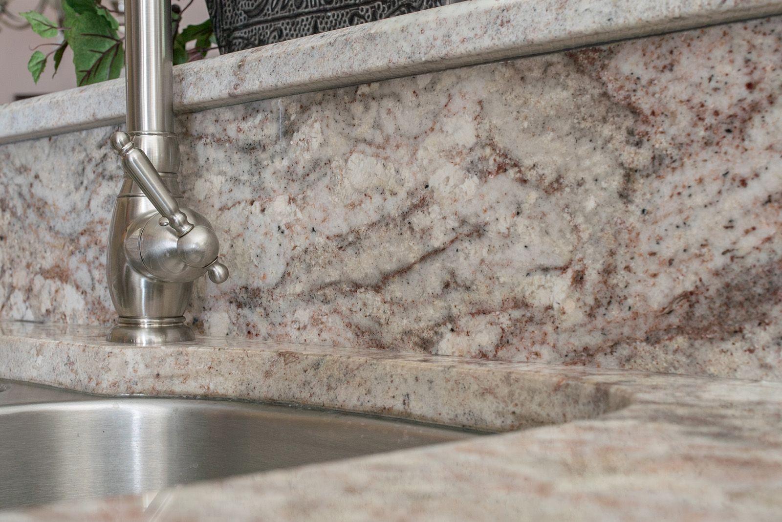 Sienna Bordeaux Granite Countertop Closeup